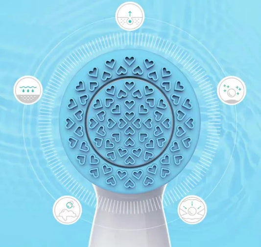 Electric Facial Cleansing Brush and Massager Device