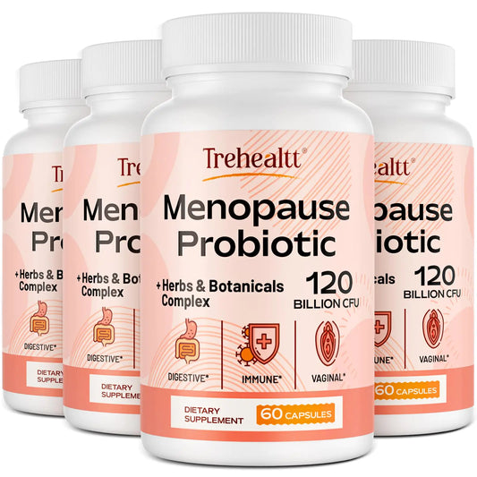 Menopause supplements for women 120 Billion CFU Probiotic 13-in-1 Herbs & Botanicals Complex for Hormone Menopause Hot Flashes Night Sweats Mood Swings Sleep Disturbances Vegan 240 Capsules
