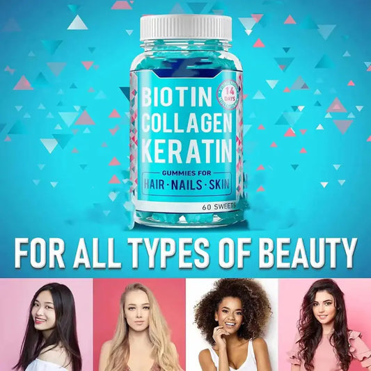 Hair Nail & Skin Biotin Collagen Gummies