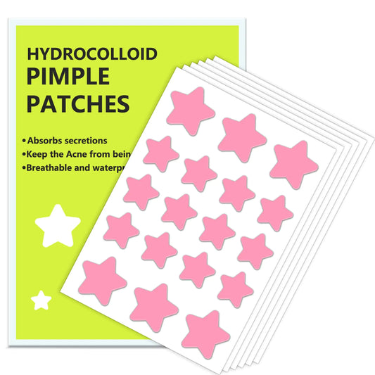 Star Pimple Patch 108 Counts Pimple Patches for Face Pimple Patches Stars Hydrocolloid Acne Patches Zit Patches for Face Cystic Acne Treatment Blemish Spot Treatment for All Skin Type